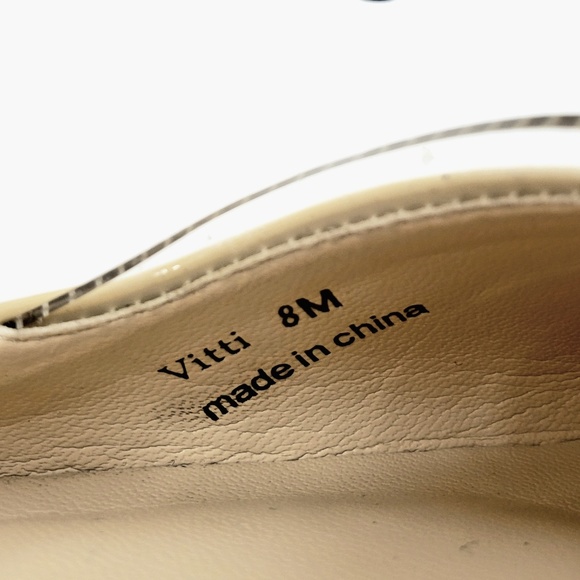 J.Renee Vitti Nude Patent Leather Slingback Size 8 - Picture 7 of 7